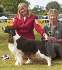 Yvonne & Raptor win Dog CC ESSAQ July 2002